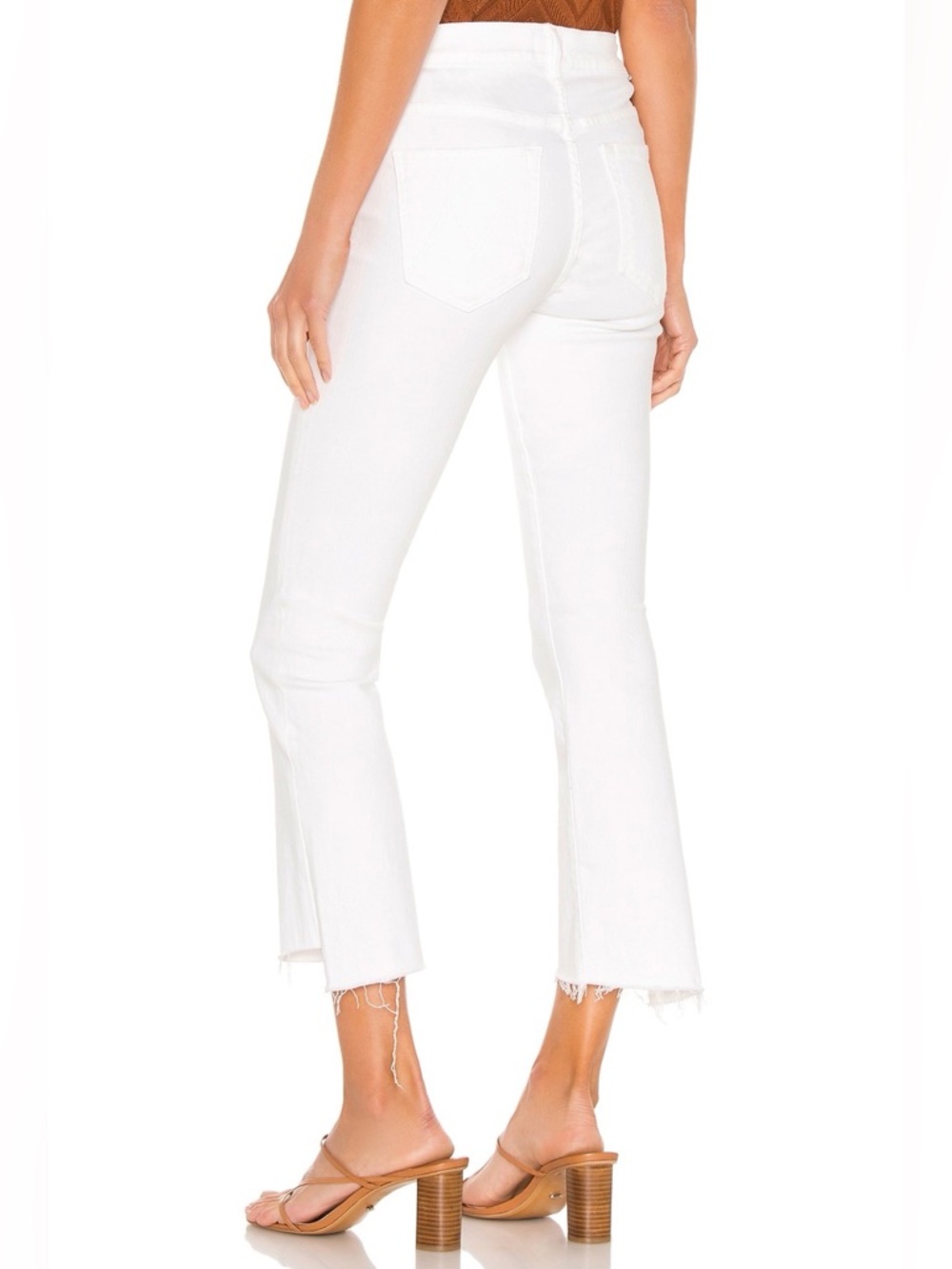 NWOT💕MOTHER LiL’ The Insider Crop Step Fray Jeans Size 27 - Picture 2 of 16